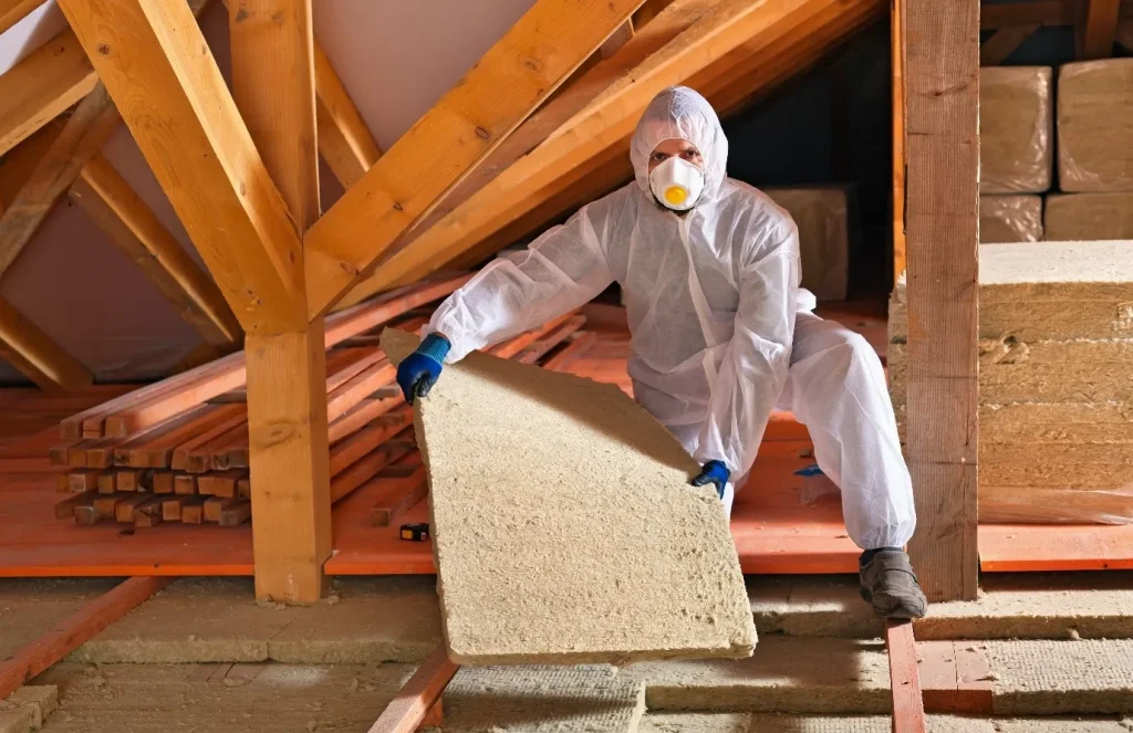 expert-installing-underfloor-insulation-layer